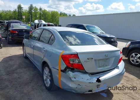 2012 Honda Civic Ex from USA, damaged, VIN 2HGFB2F89CH533057